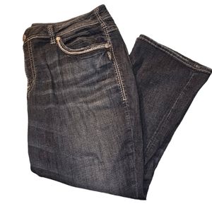 Plus Size Silver Jeans Suki Capris